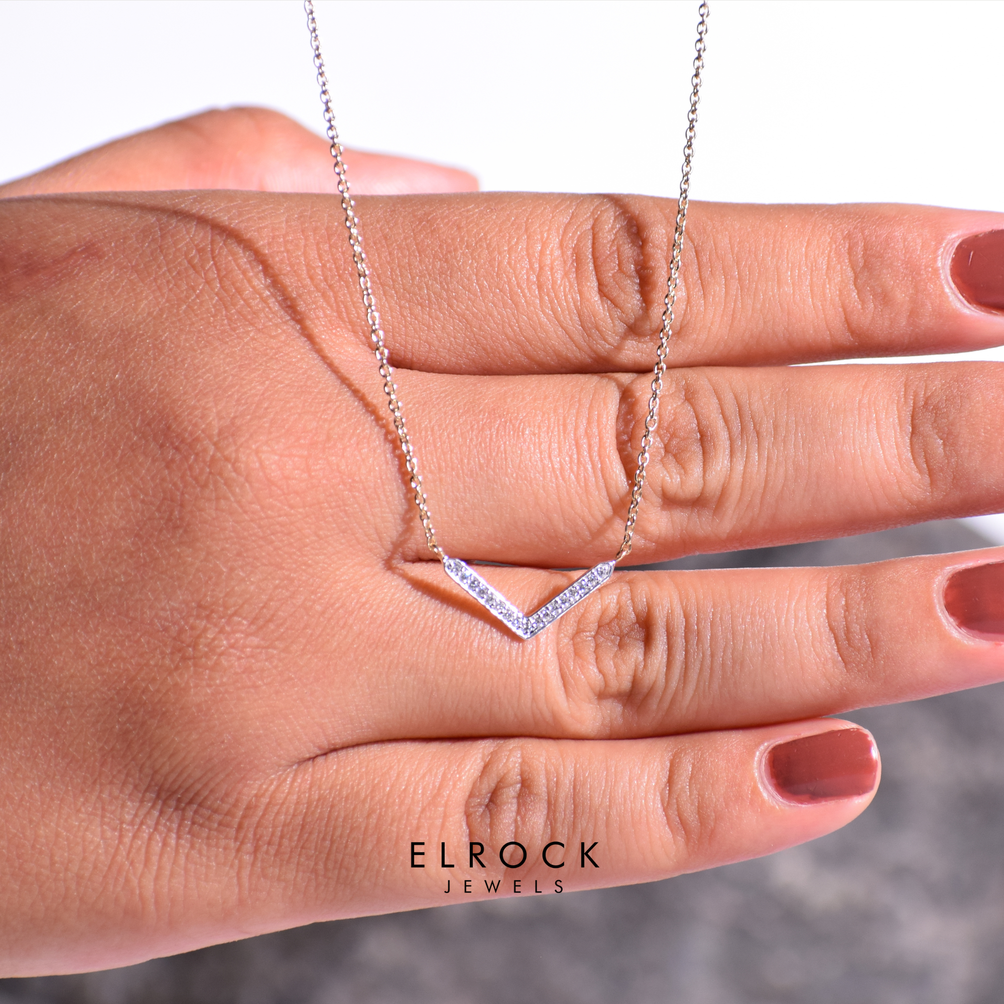 14K Lab Grown Diamond Necklace 