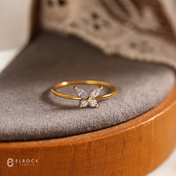 0.50 TCW  Dainty Butterfly Ring | Butterfly Jewelry