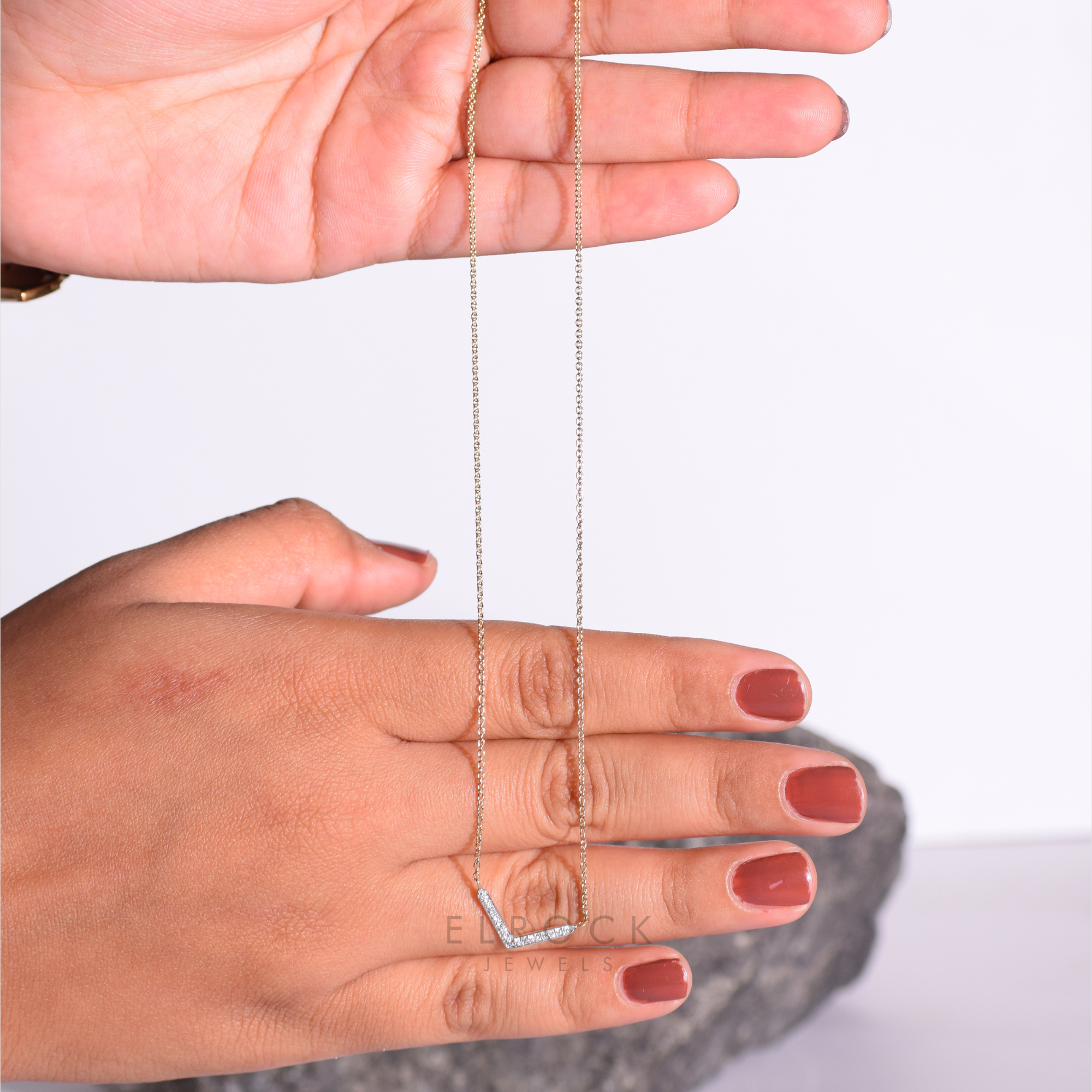 14K Lab Grown Diamond Necklace 