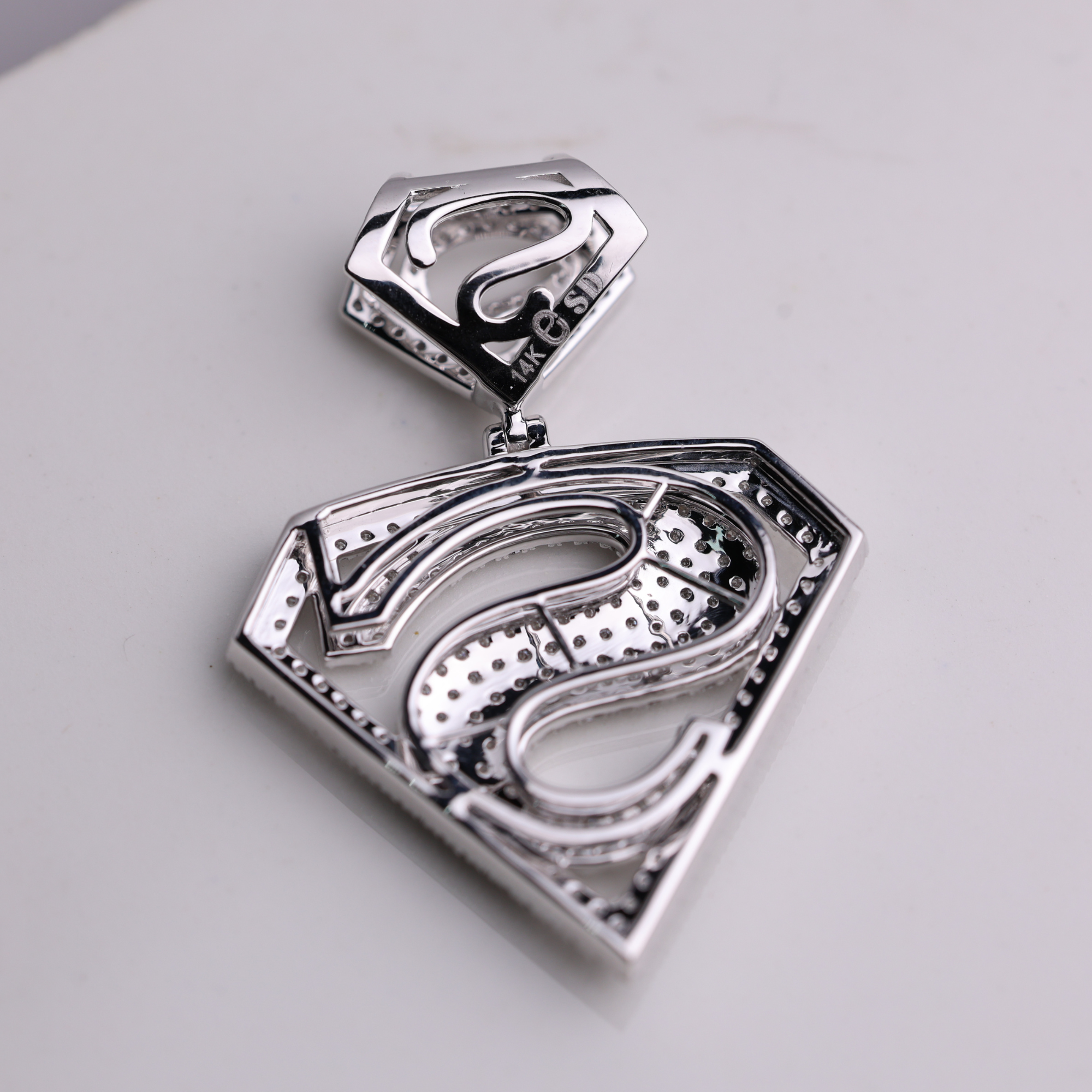 14k Gold Diamond Jewelry, Hip Hop Lab Grown Diamond Pendant