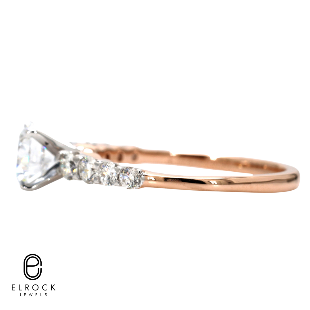 14K Elegant Lab Grown Diamond Promise Ring