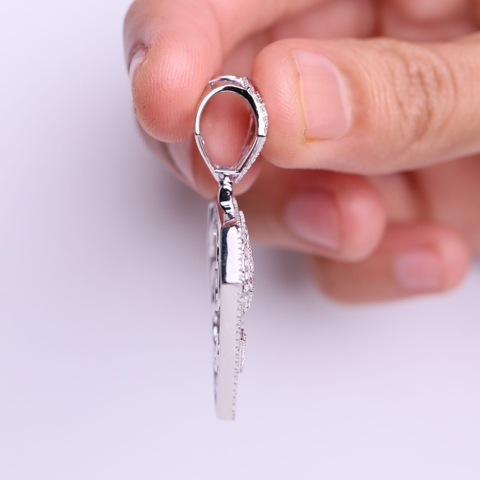 14k Gold Diamond Jewelry, Hip Hop Lab Grown Diamond Pendant