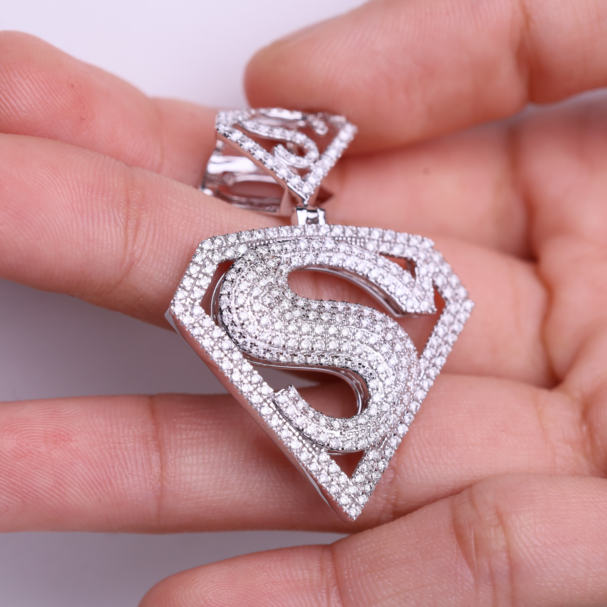 14k Gold Diamond Jewelry, Hip Hop Lab Grown Diamond Pendant