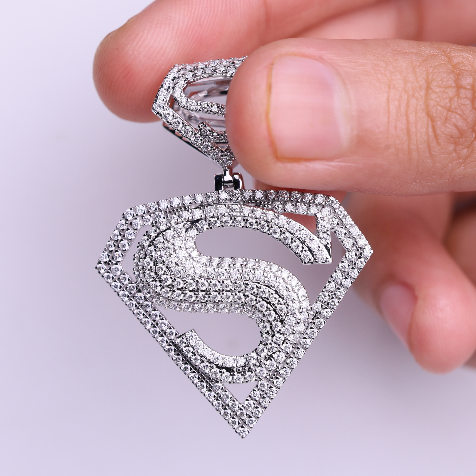 14k Gold Diamond Jewelry, Hip Hop Lab Grown Diamond Pendant