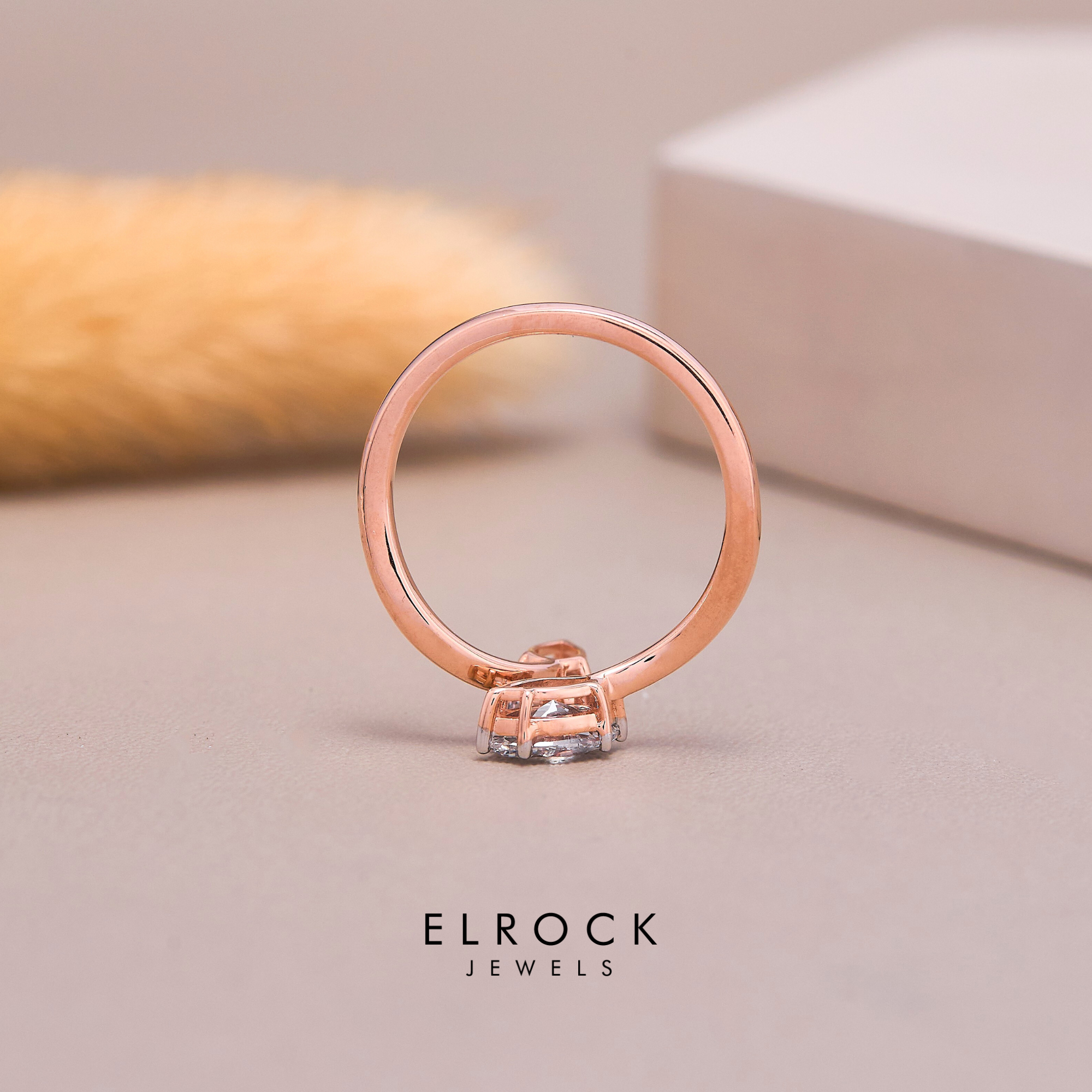 Pear Cut Toi et Moi Diamond Ring 