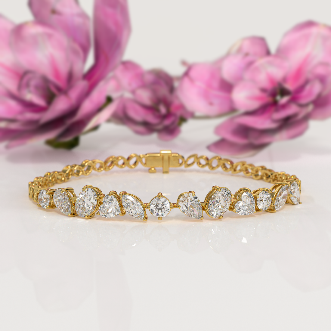 Graduated Lab Grown Diamond Tennis Bracelet | Luxury by Elrock Jewels™