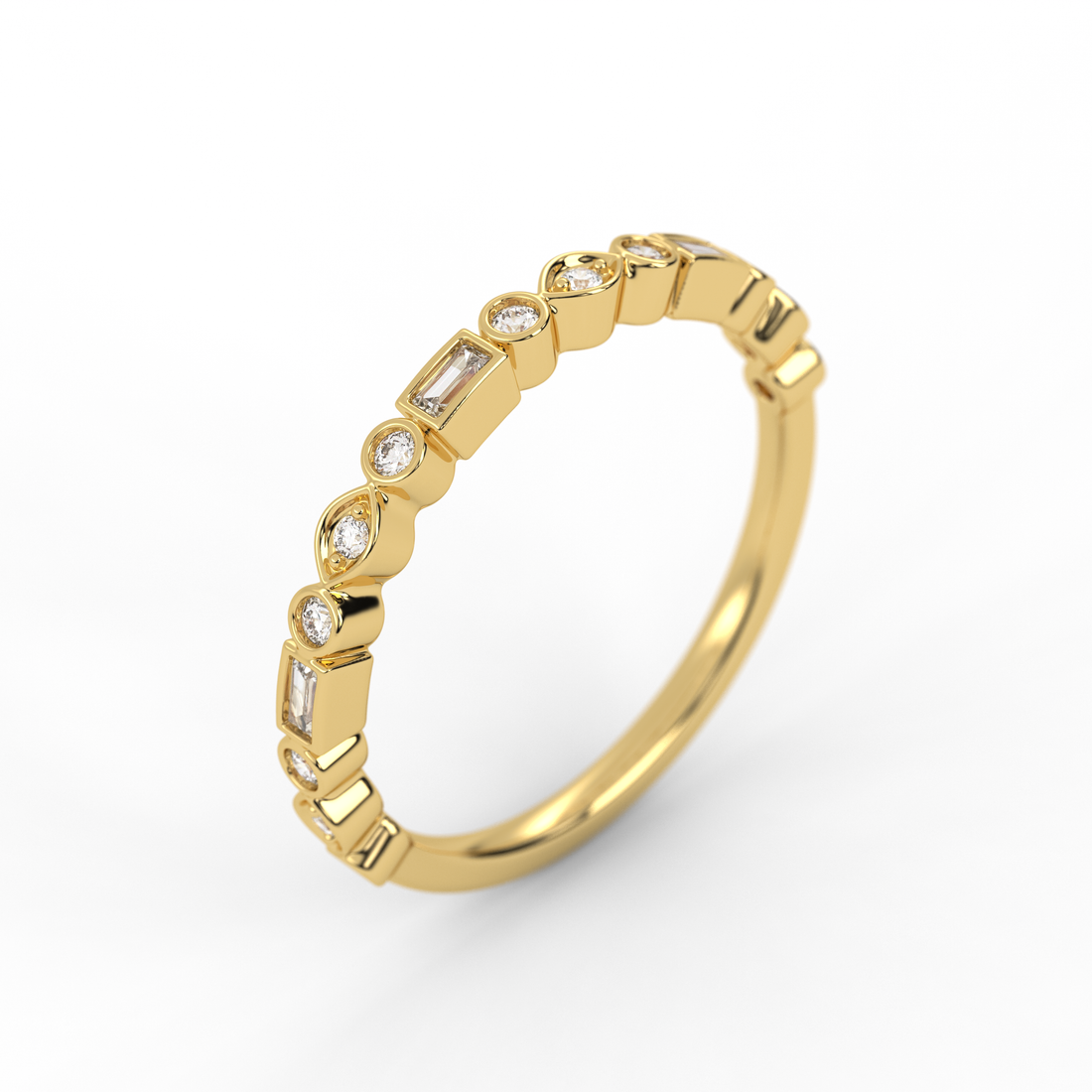 Lab Grown Diamond Stacking Band | Elegant and Sustainable by Elrock Jewels™