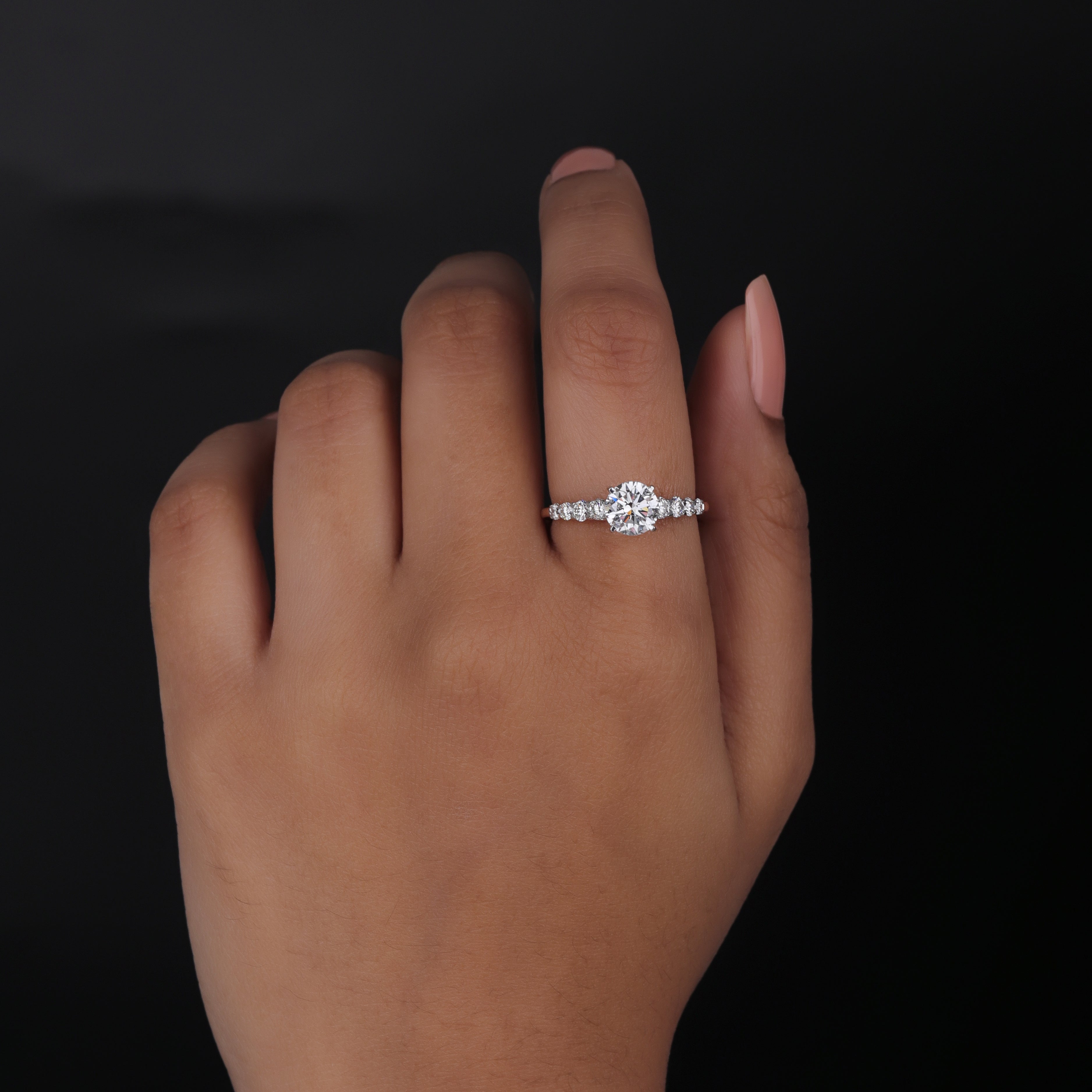 14K Elegant Lab Grown Diamond Promise Ring