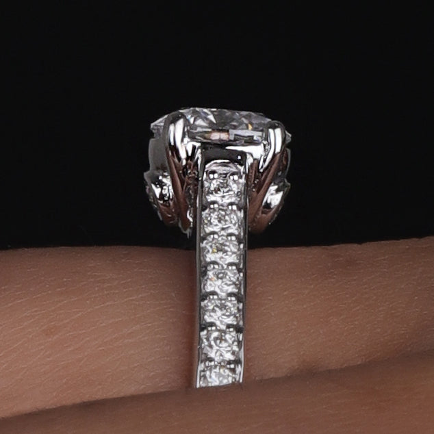 14K Gold Engagement Ring 1.46 Ct Round Shape Ring