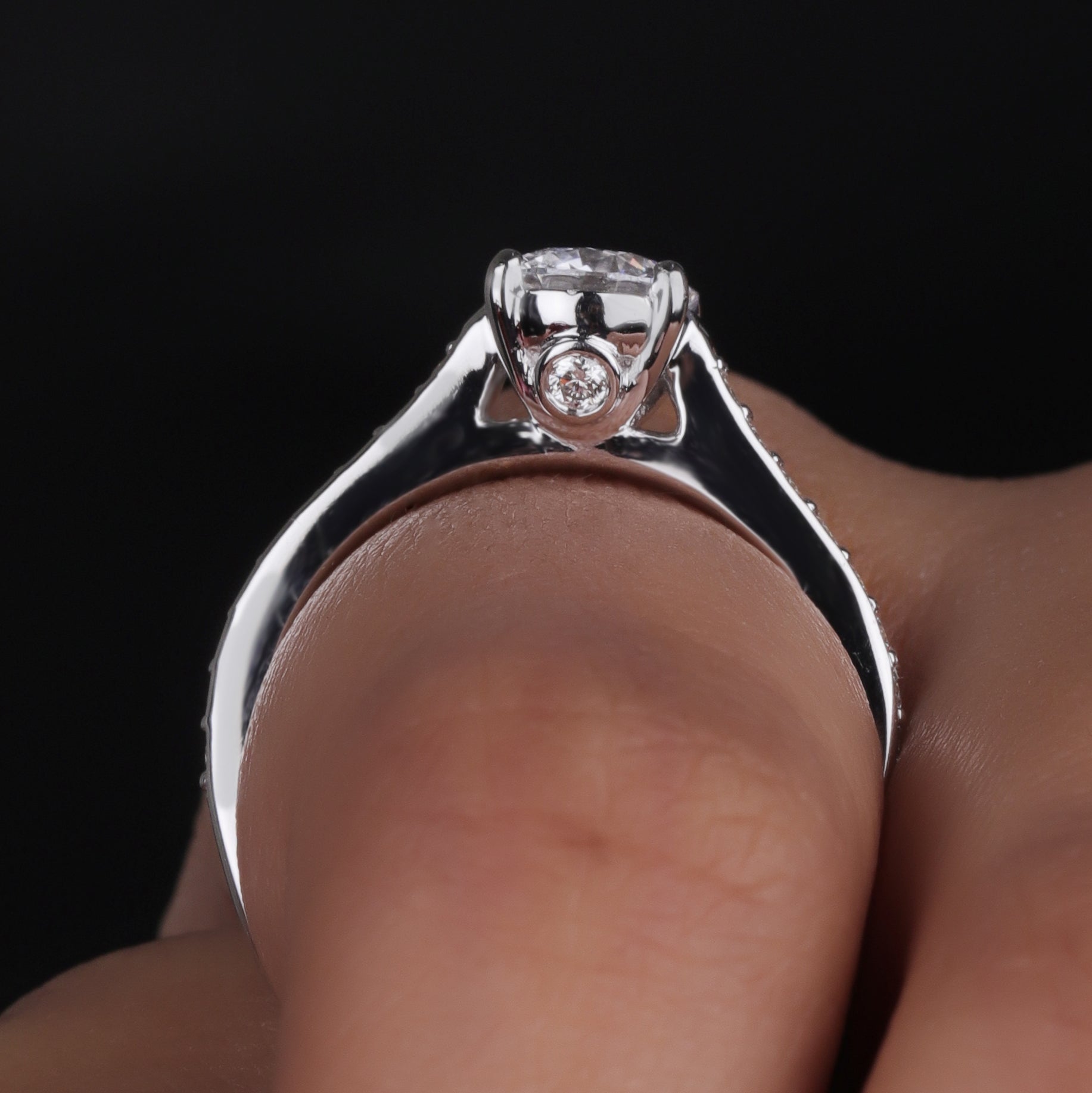 14K Gold Engagement Ring 1.46 Ct Round Shape Ring