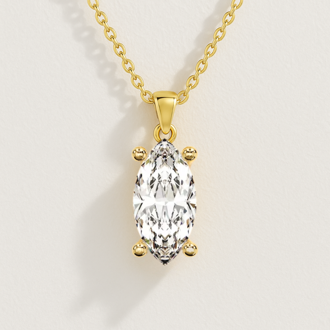  Marquise Cut Lab Diamond Necklaces for Women 