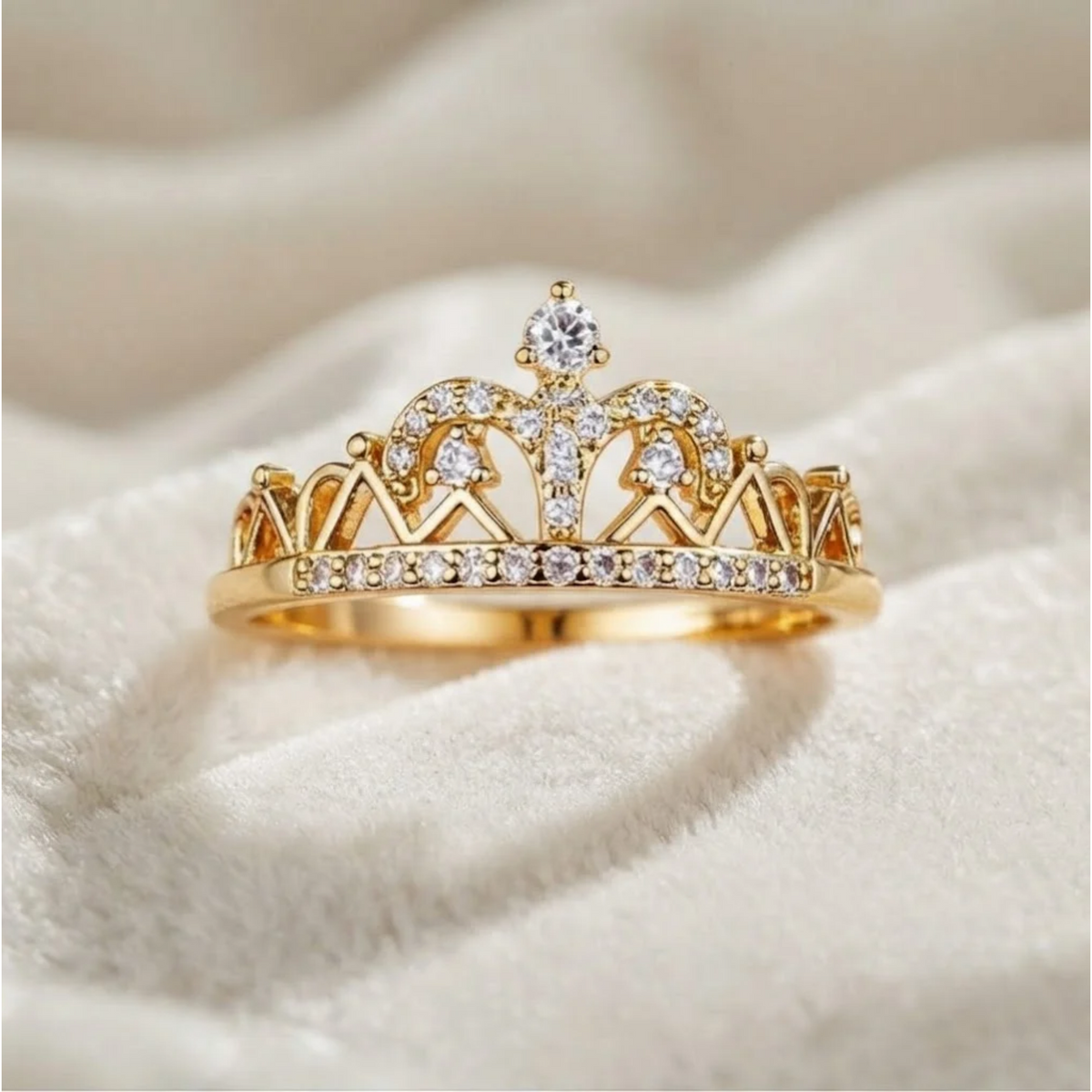 Crown Tiara Diamond Ring