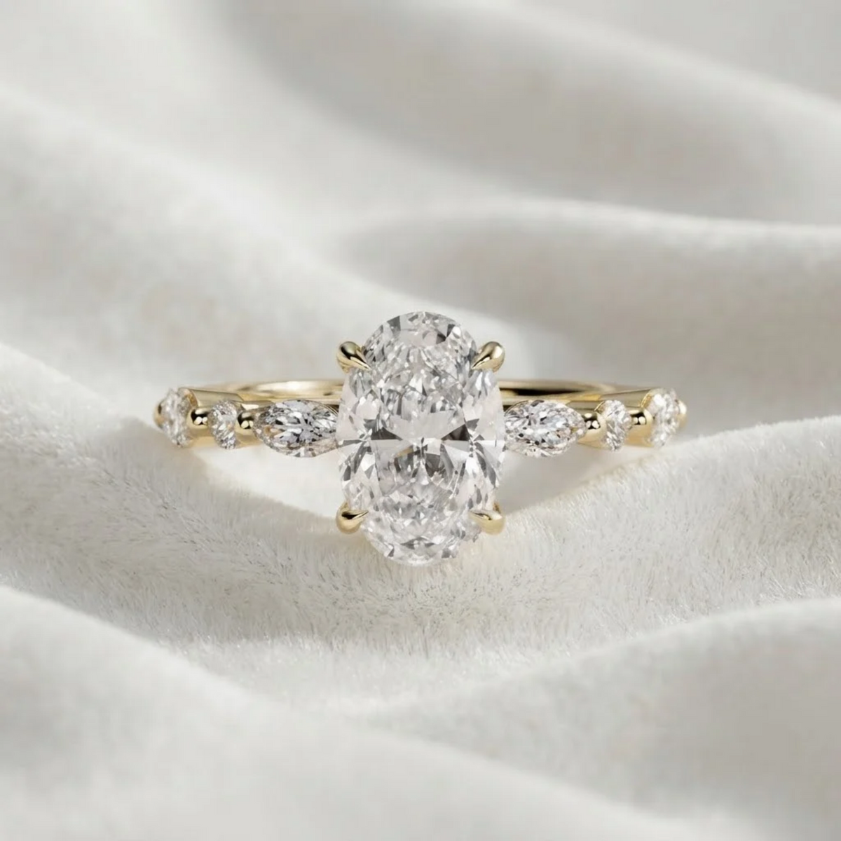 2.00 CT Oval Diamond Ring