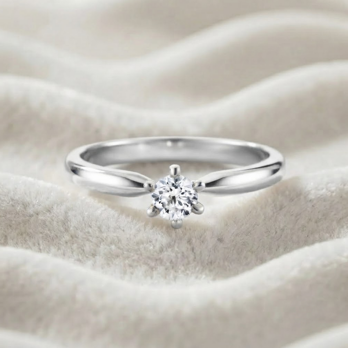 Round Solitaire Diamond Ring