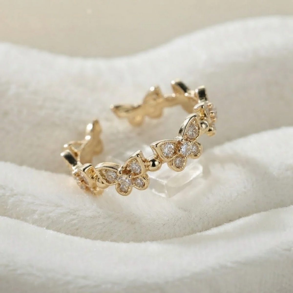 Butterfly Diamond Ring