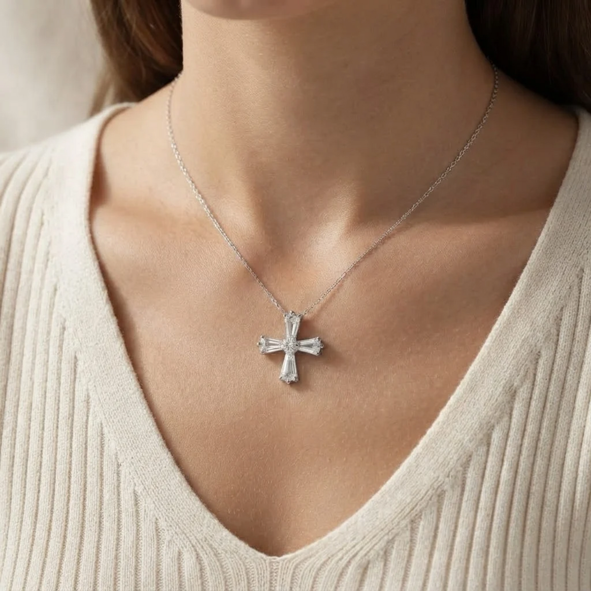 Diamond Cross Necklace