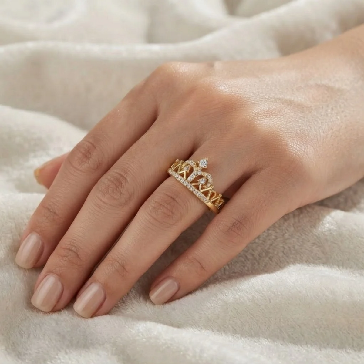 Crown Tiara Diamond Ring