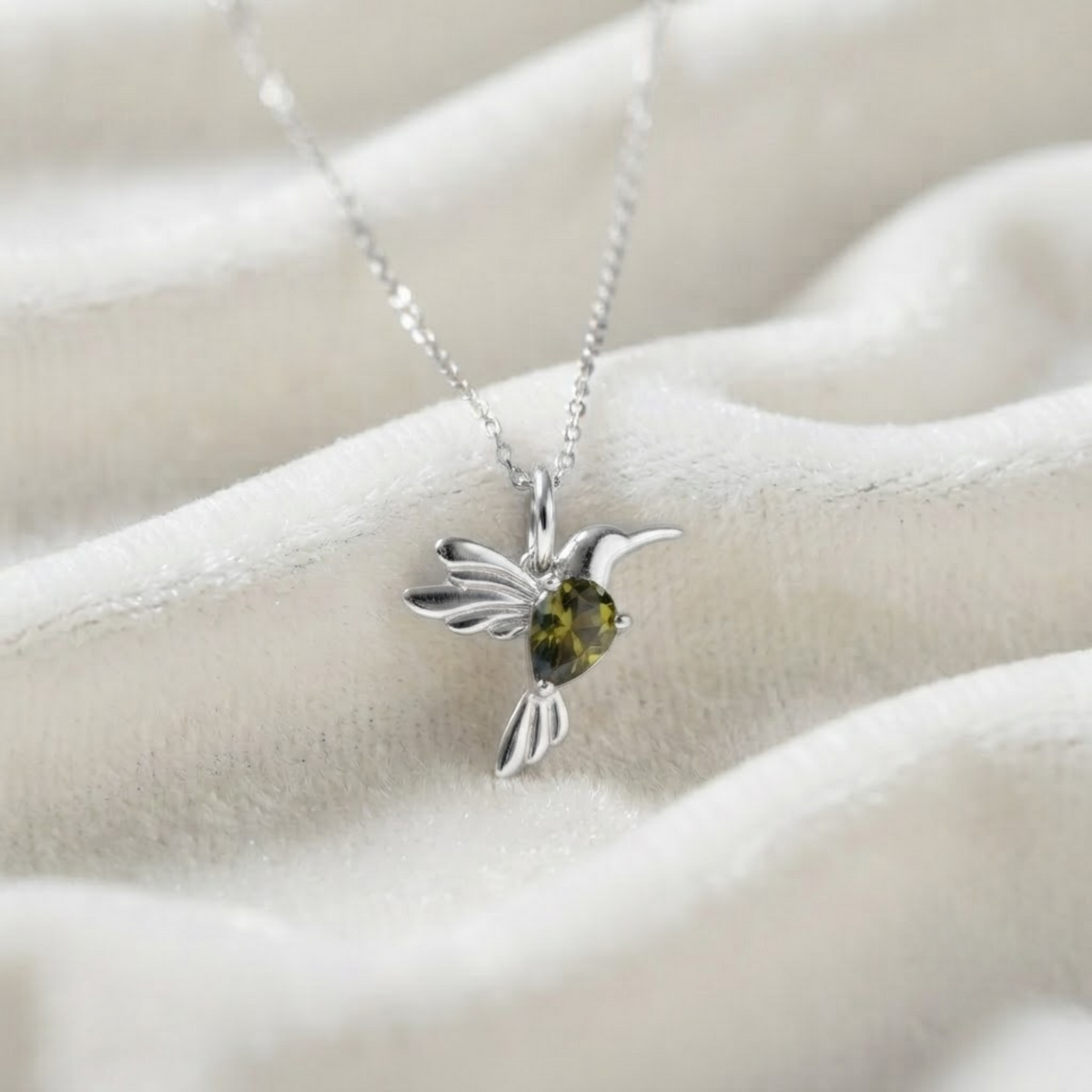 Gold Hummingbird Necklace