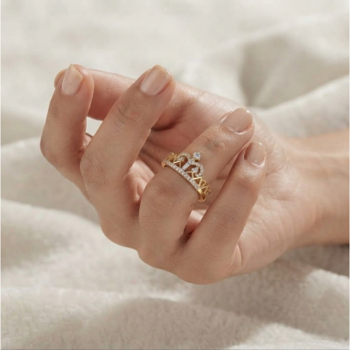 Crown Tiara Diamond Ring