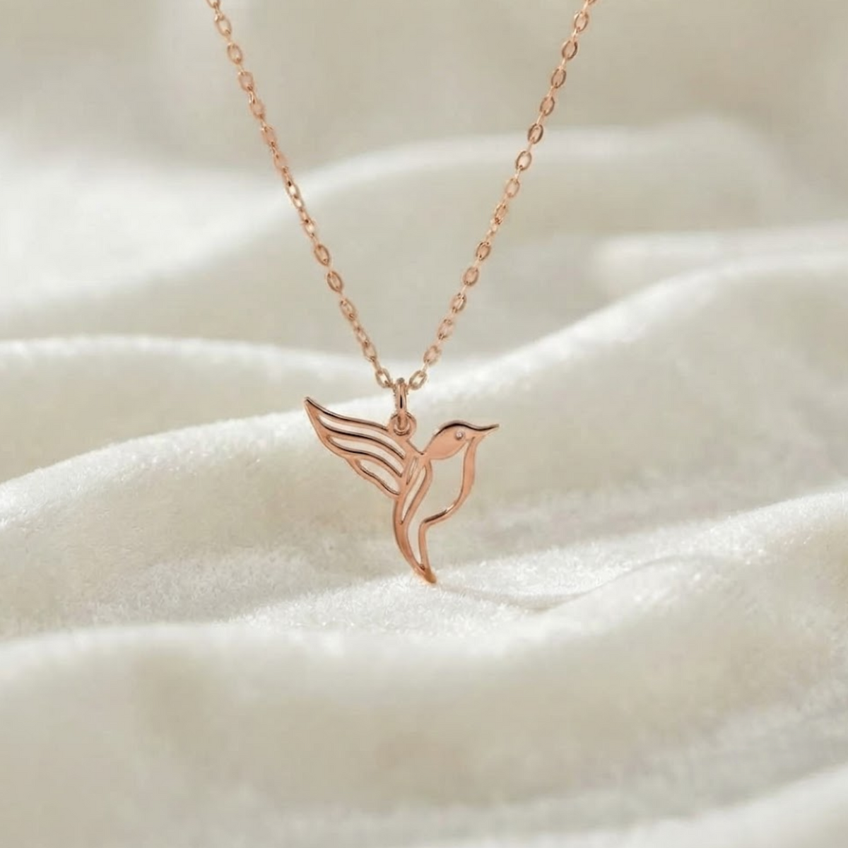 Gold Hummingbird Necklace