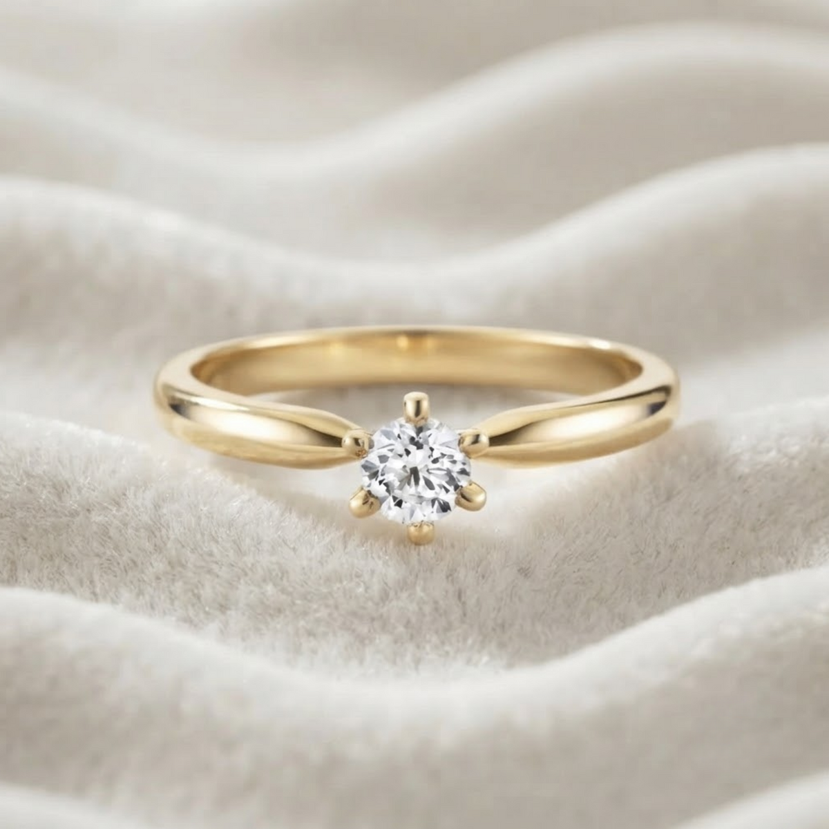 Round Solitaire Diamond Ring