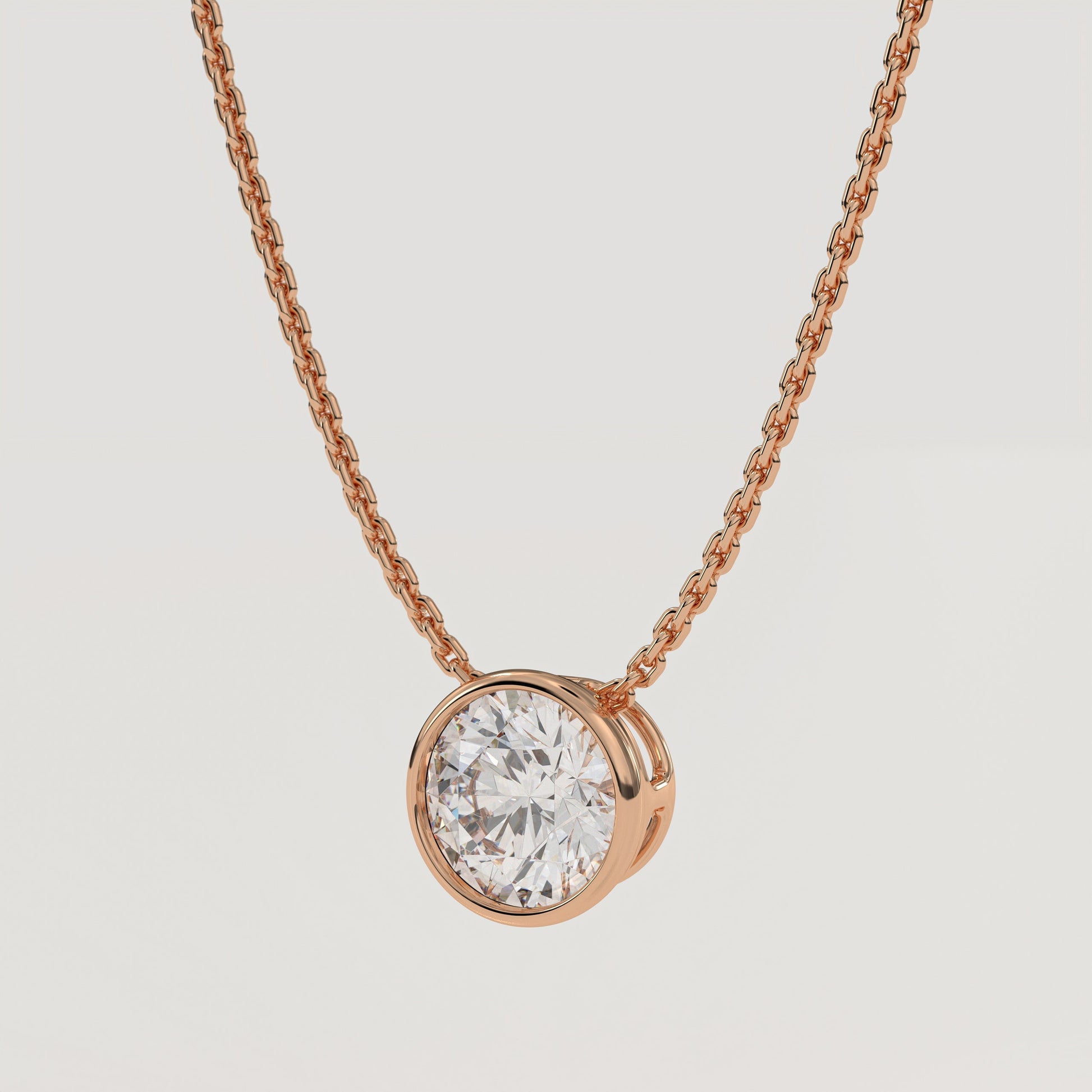 Round Diamond Pendant