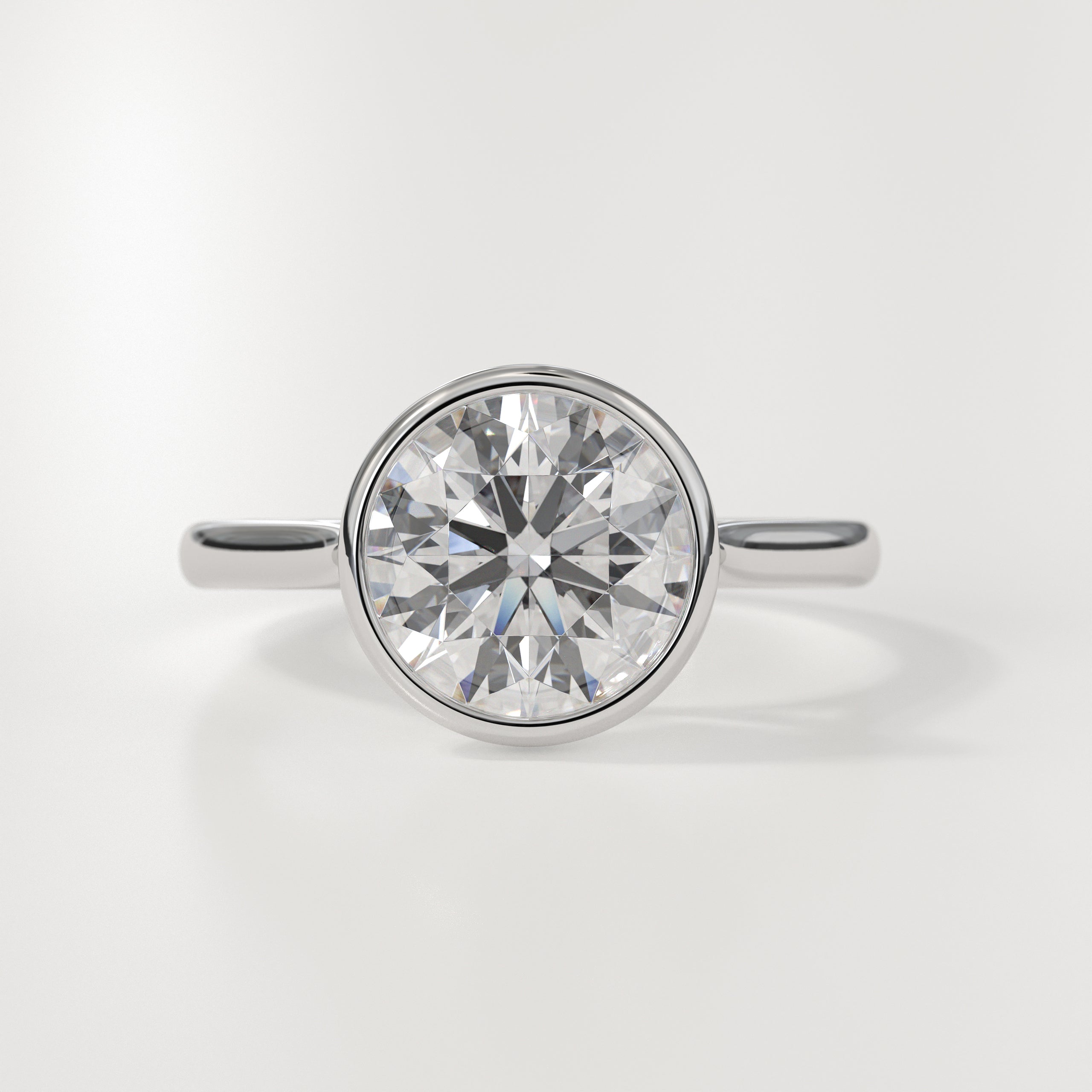 14K Gold 1 Carat IGI Certified Round Cut Lab Grown Diamond Ring