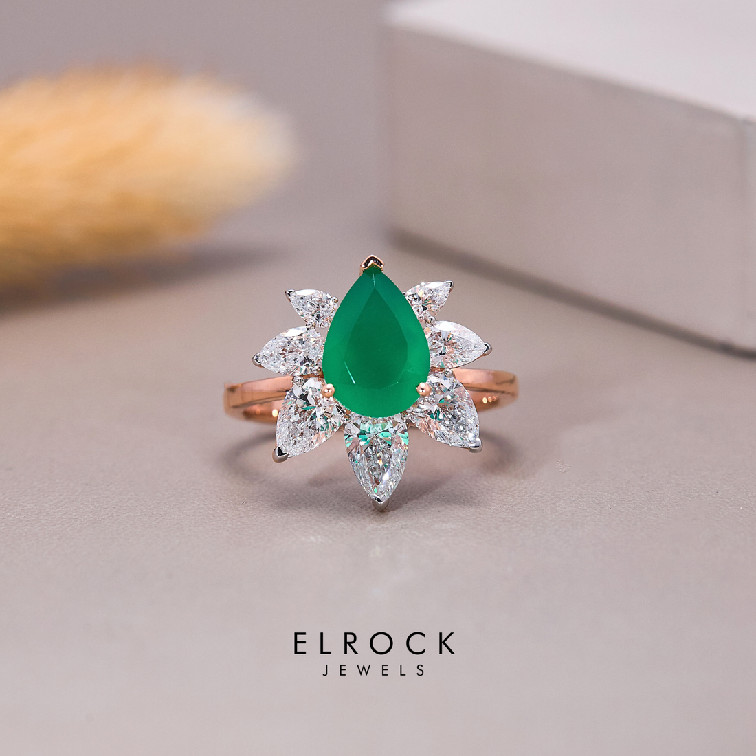 Pear cut Diamond Engagement Ring