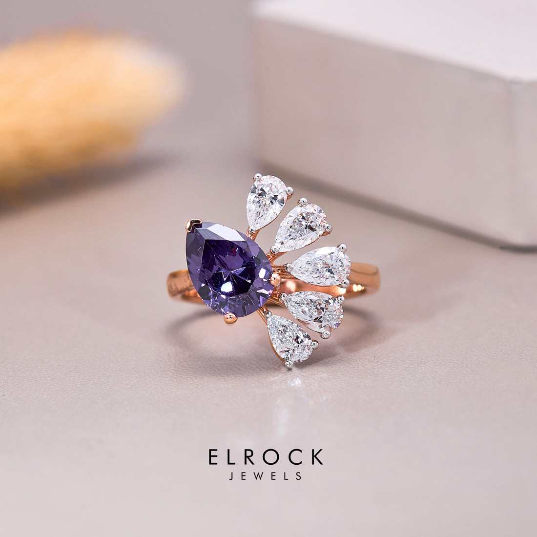 Pear cut Diamond Engagement Ring