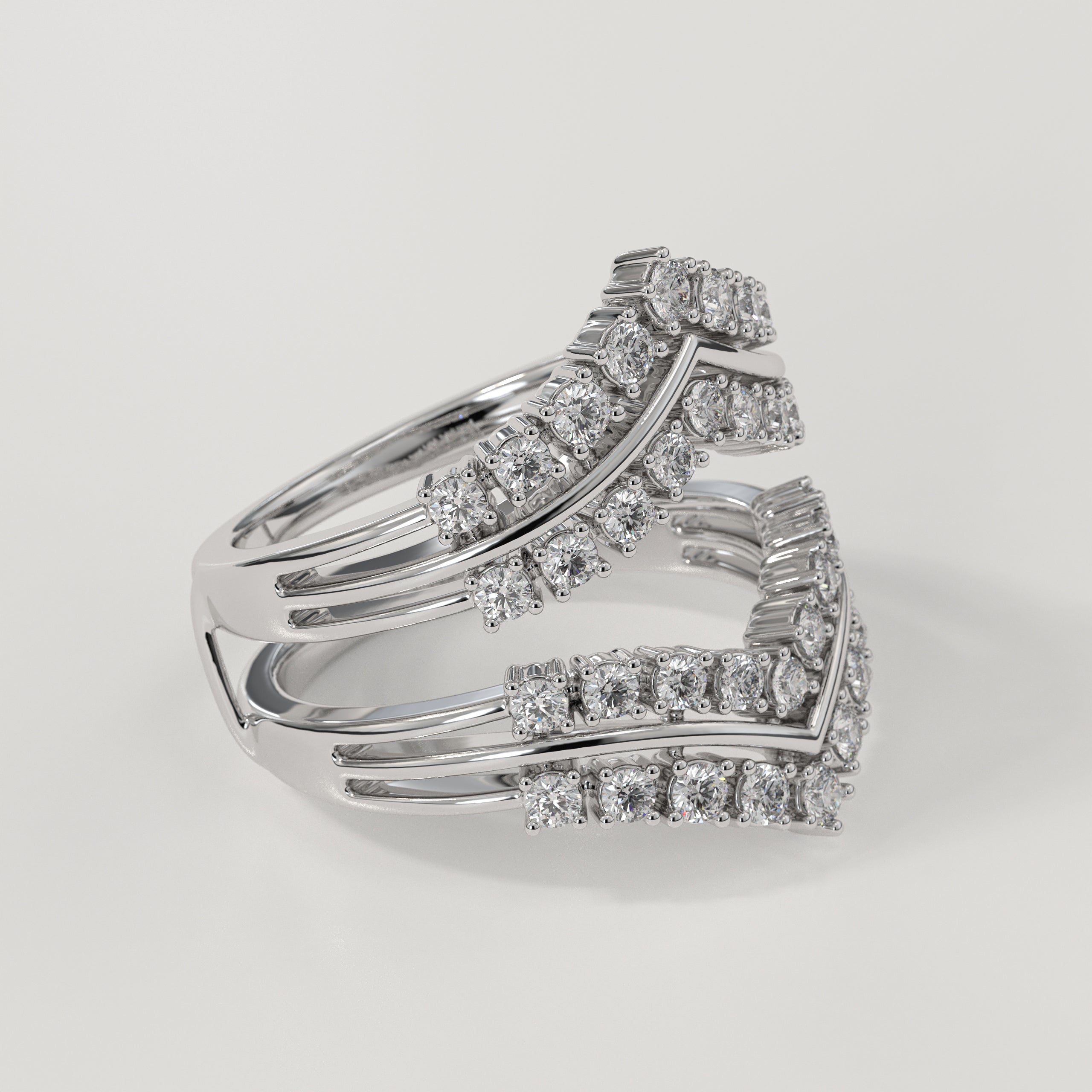 14K Gold Lab Grown Diamond Enhancer for Engagement Ring