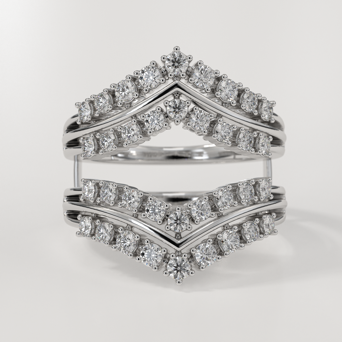 Lab Grown Diamond Enhancer for 14K Gold Engagement Ring