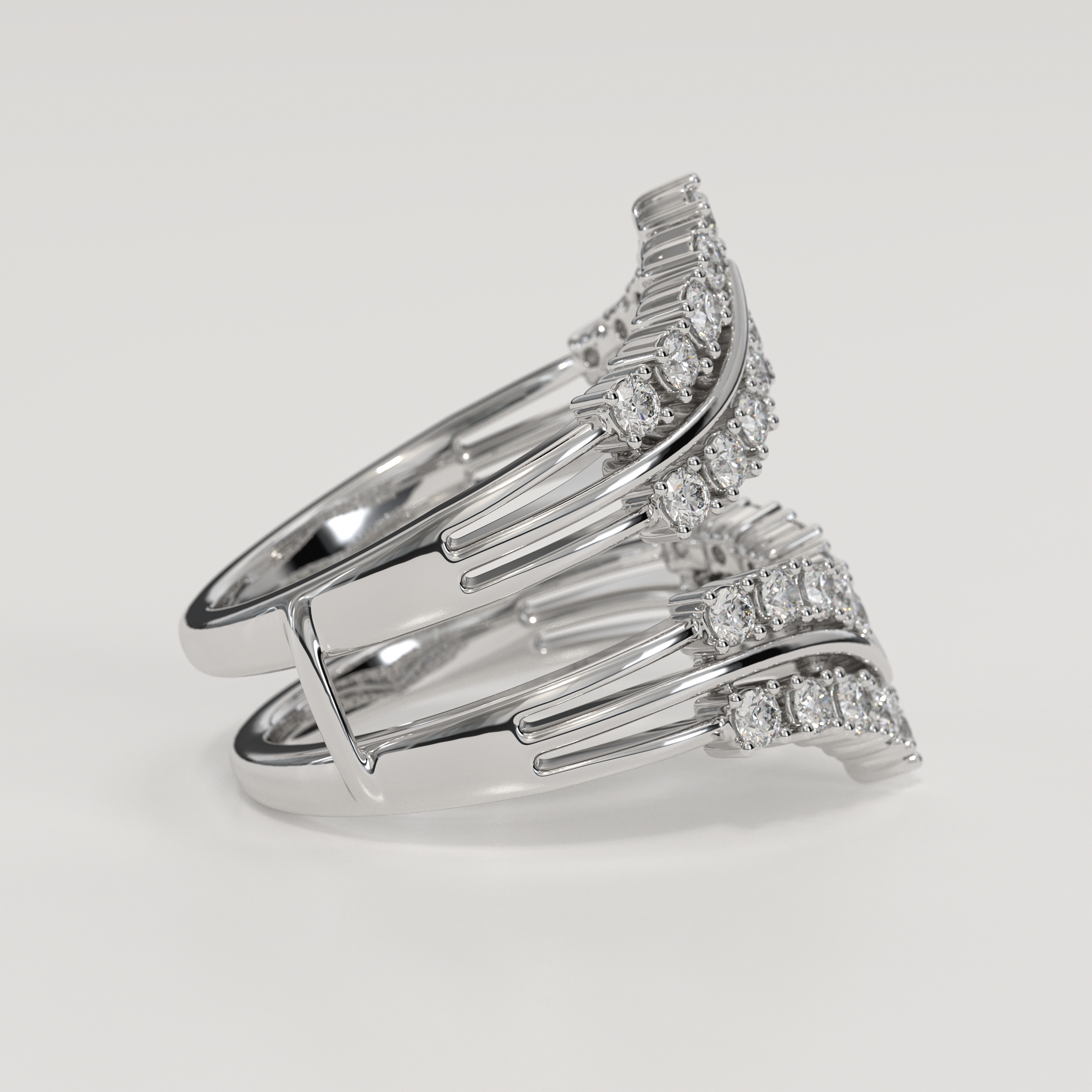14K Gold Lab Grown Diamond Enhancer for Engagement Ring