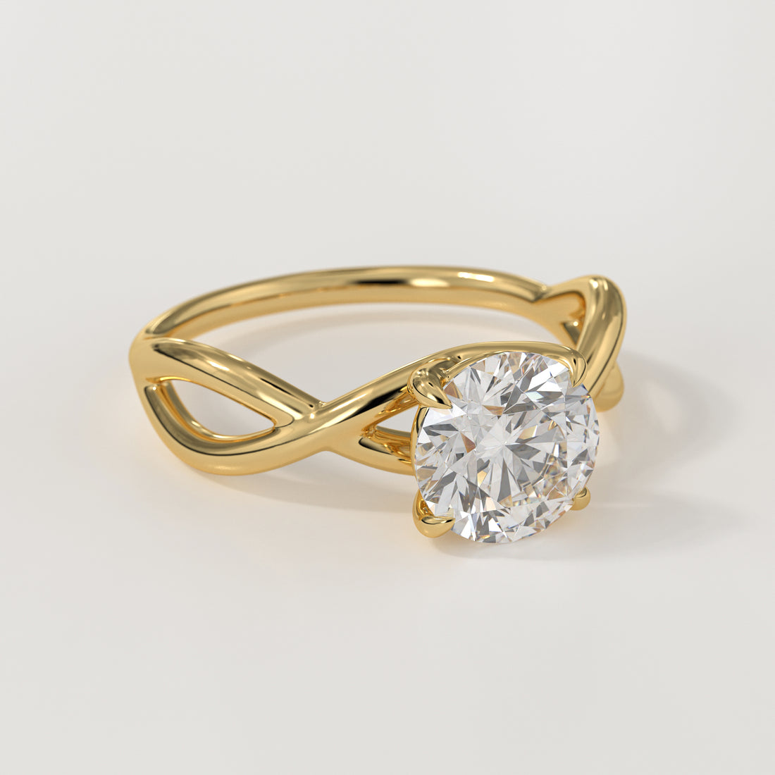 Round-Cut Lab Grown Diamond Infinity Band Ring | Sustainable Luxury by Elrock Jewels™