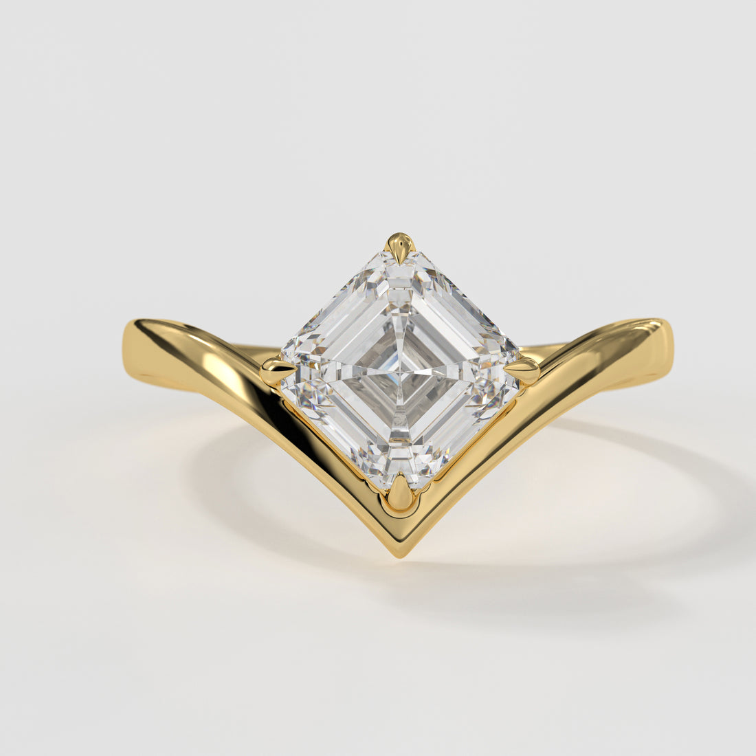 Elrock Jewels™ Asscher Cut Lab-Grown Diamond Engagement Ring - 1.50 Carat