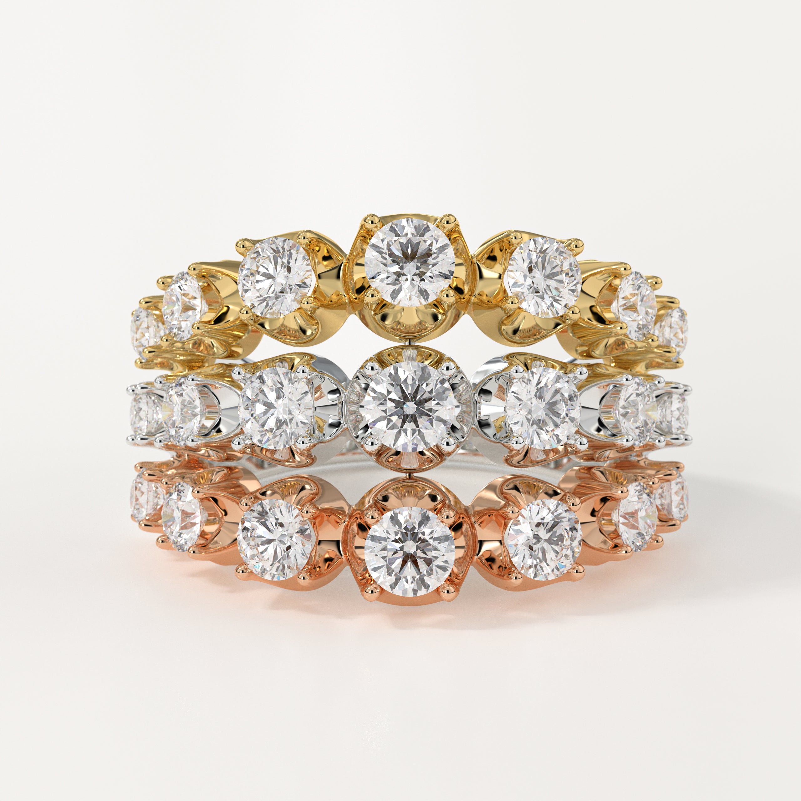 14K Gold Diamond Wedding Women Diamond Wedding Band