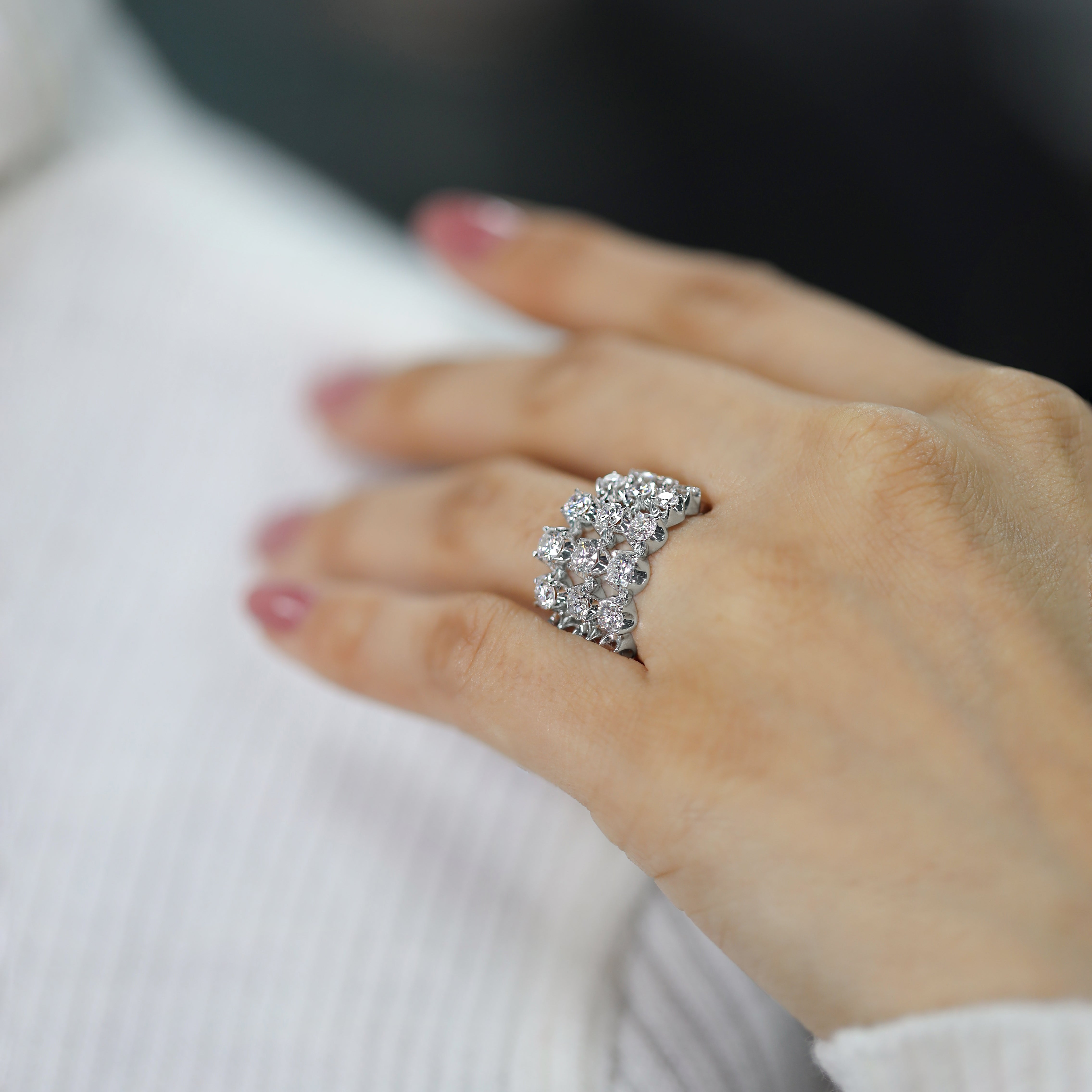 14K Gold Diamond Wedding Women Diamond Wedding Band