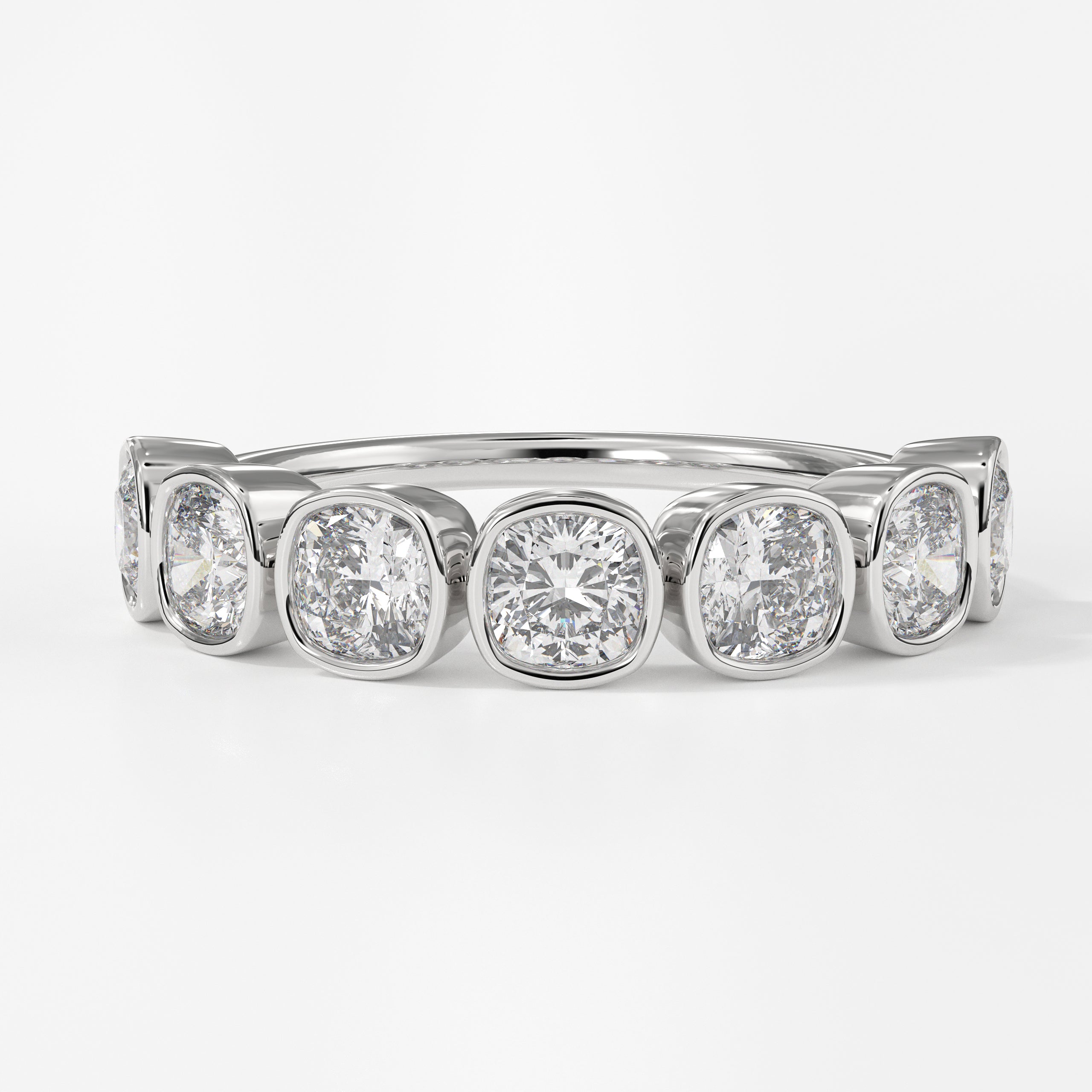 14K Rose Gold Cushion Cut Lab Grown Diamond Ring