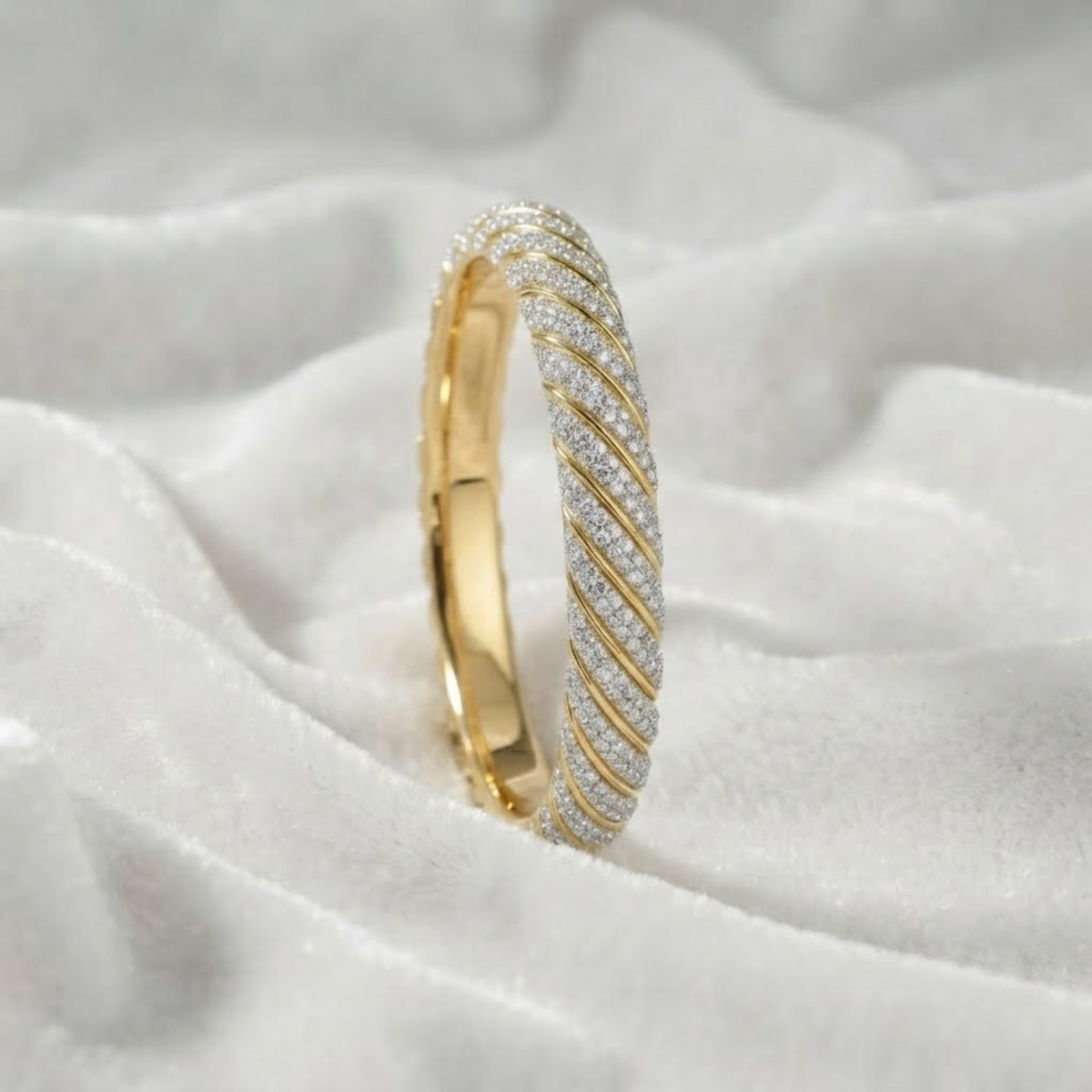Diamond Cuff Bangle for Men