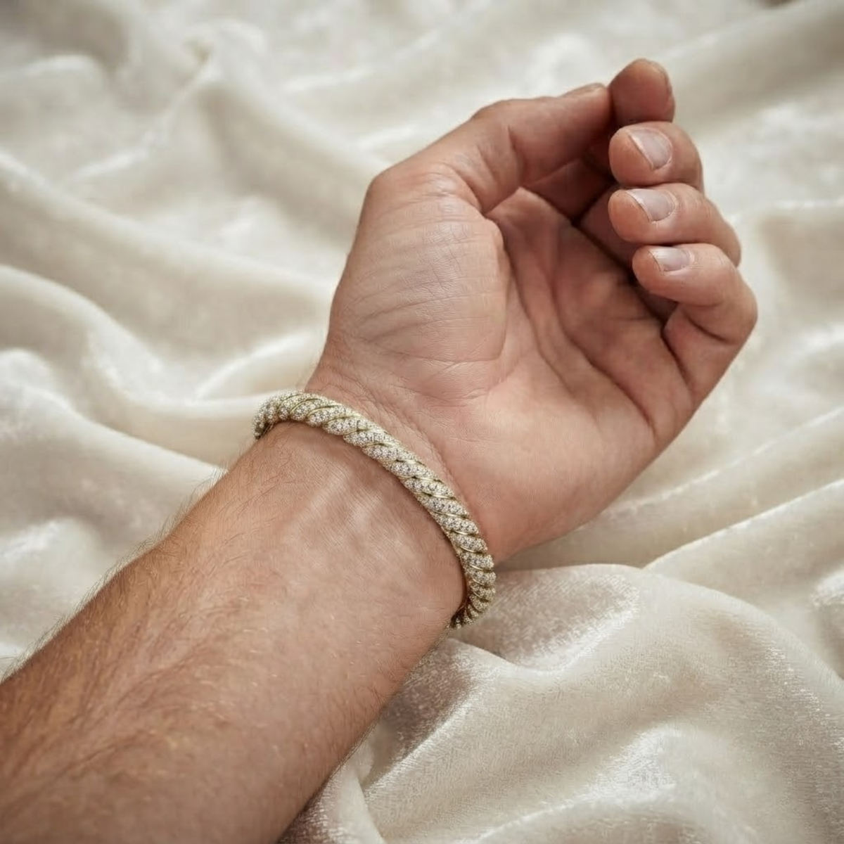 Diamond Cuff Bangle for Men
