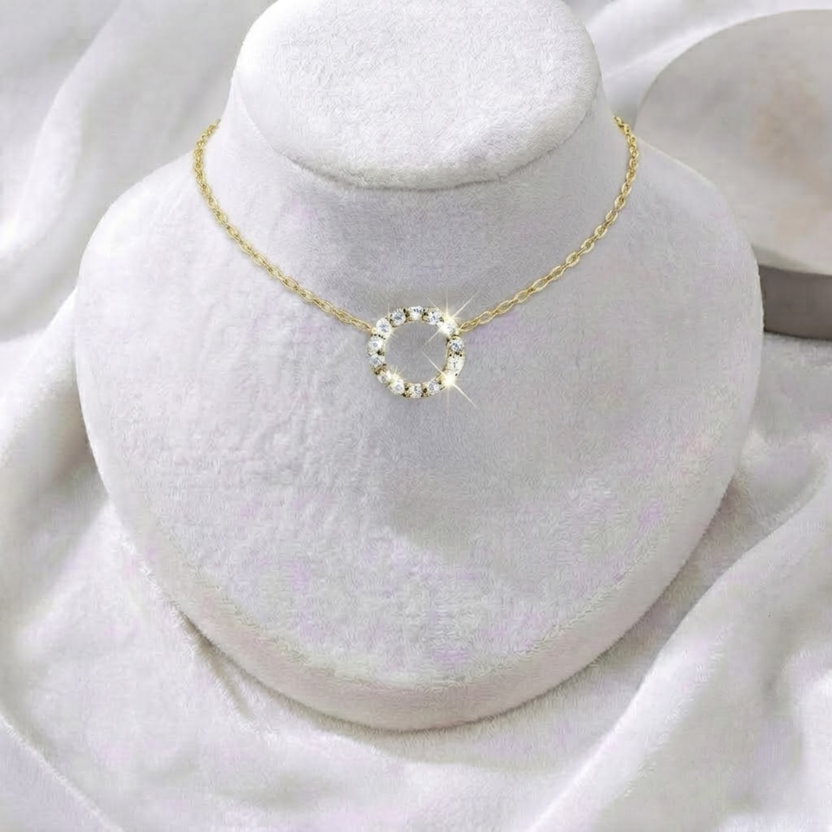 Diamond Circle Necklace