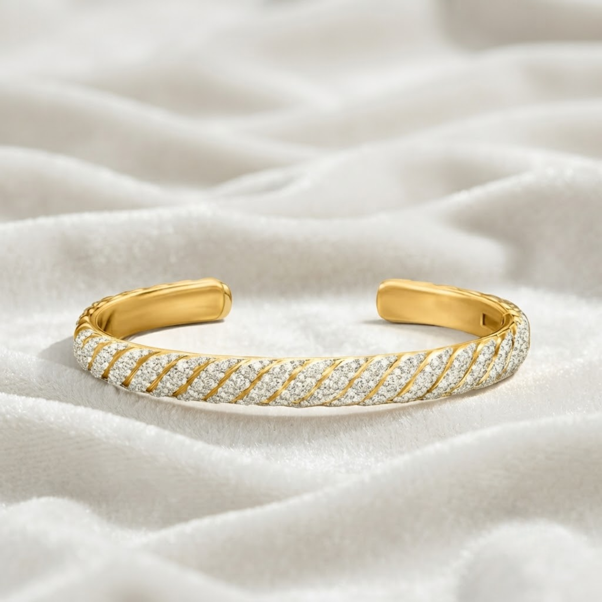 Diamond Cuff Bangle for Men