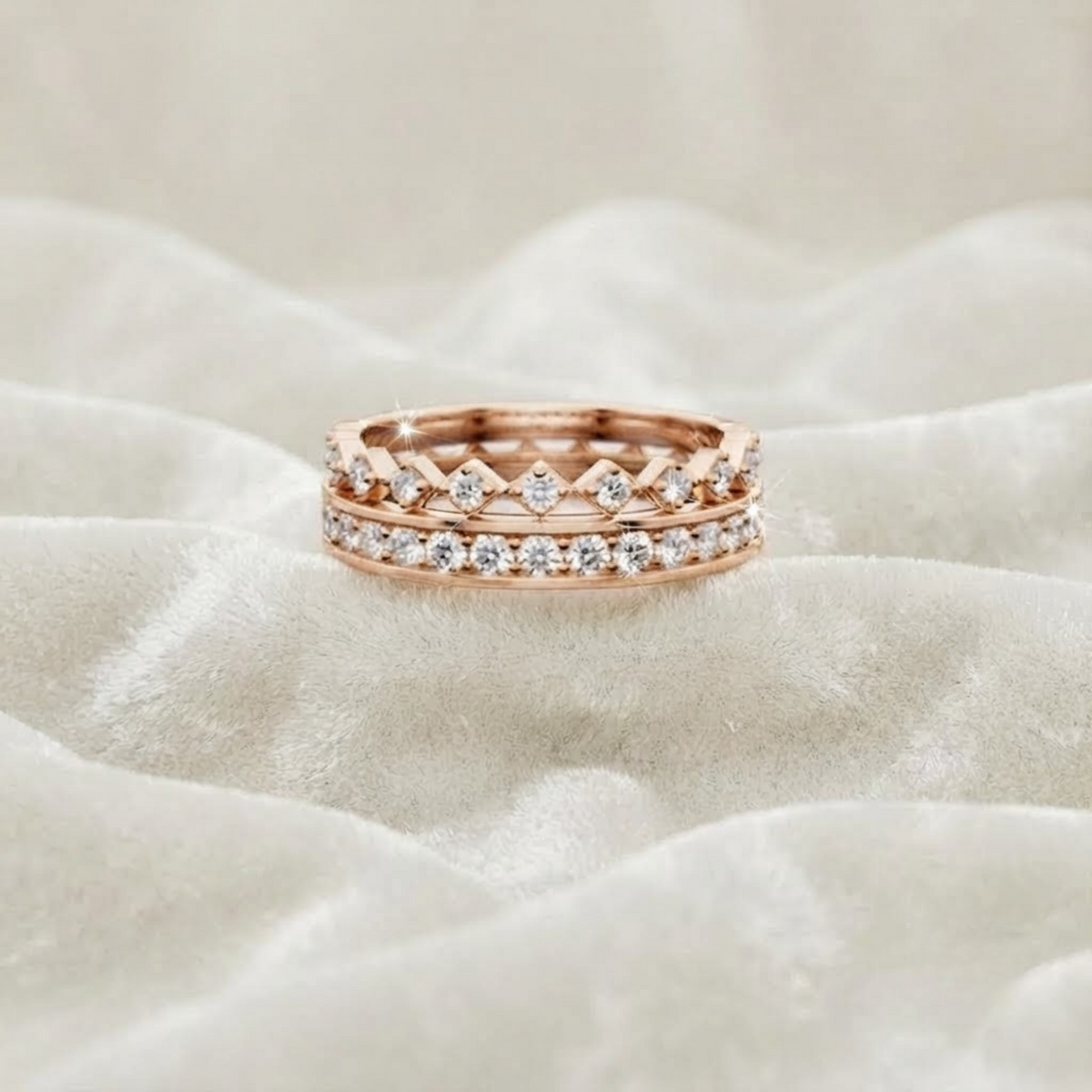 Lab-Grown Diamond Triple Band Ring