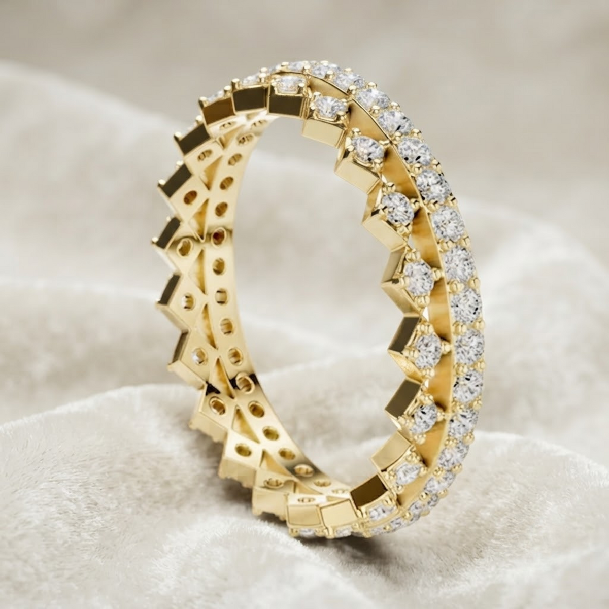 Lab-Grown Diamond Triple Band Ring