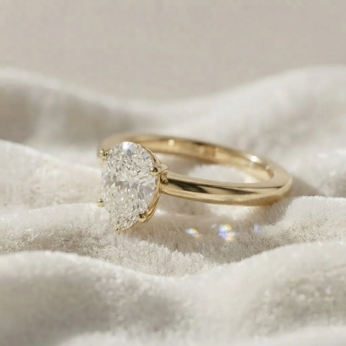 Pear Shape Engagement Ring