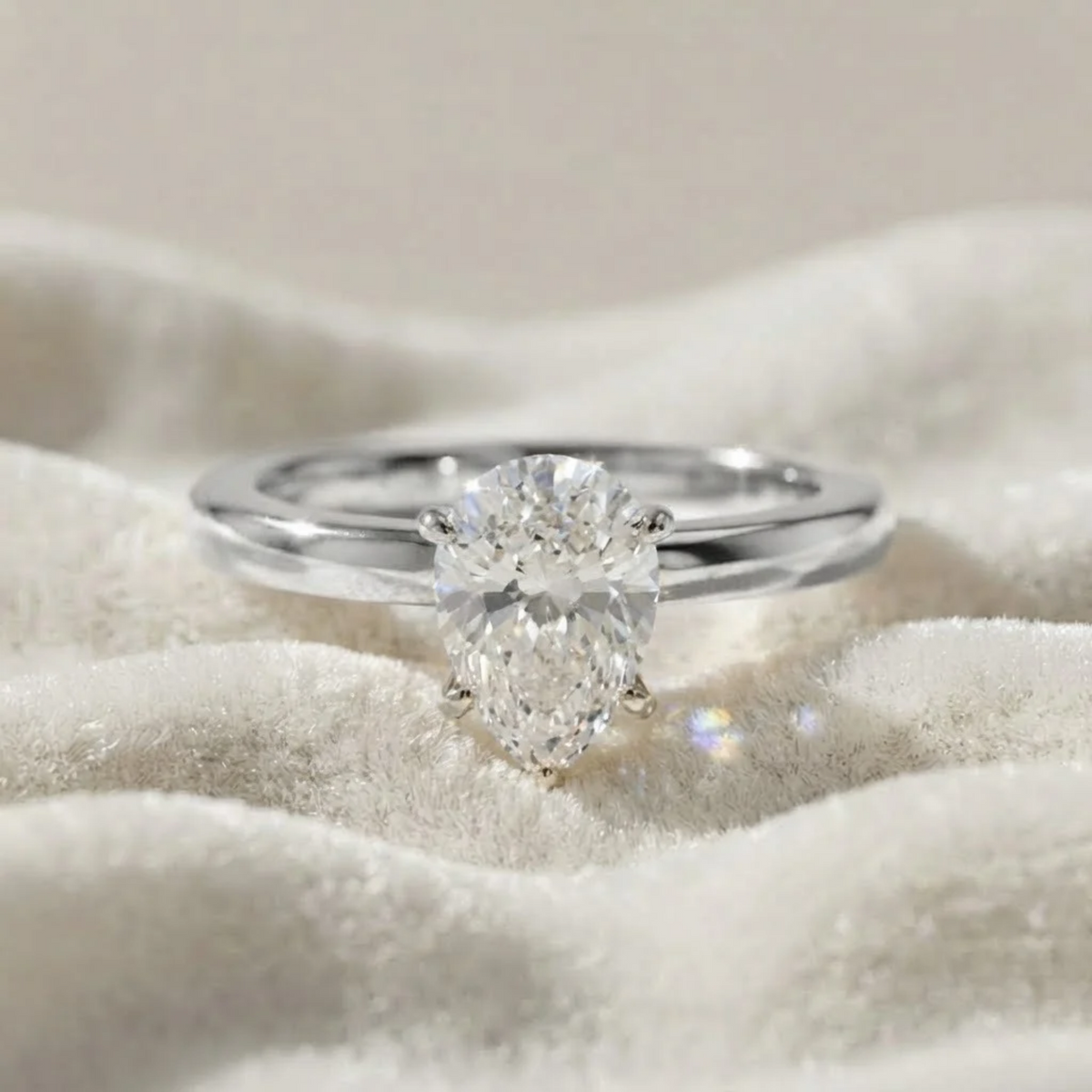 Pear Shape Engagement Ring