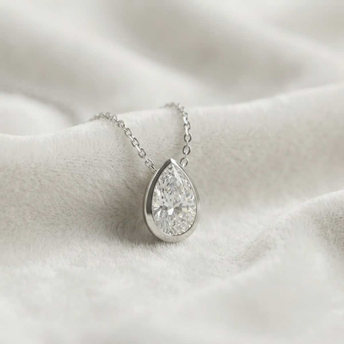 Lab Diamond Solitaire Pendant