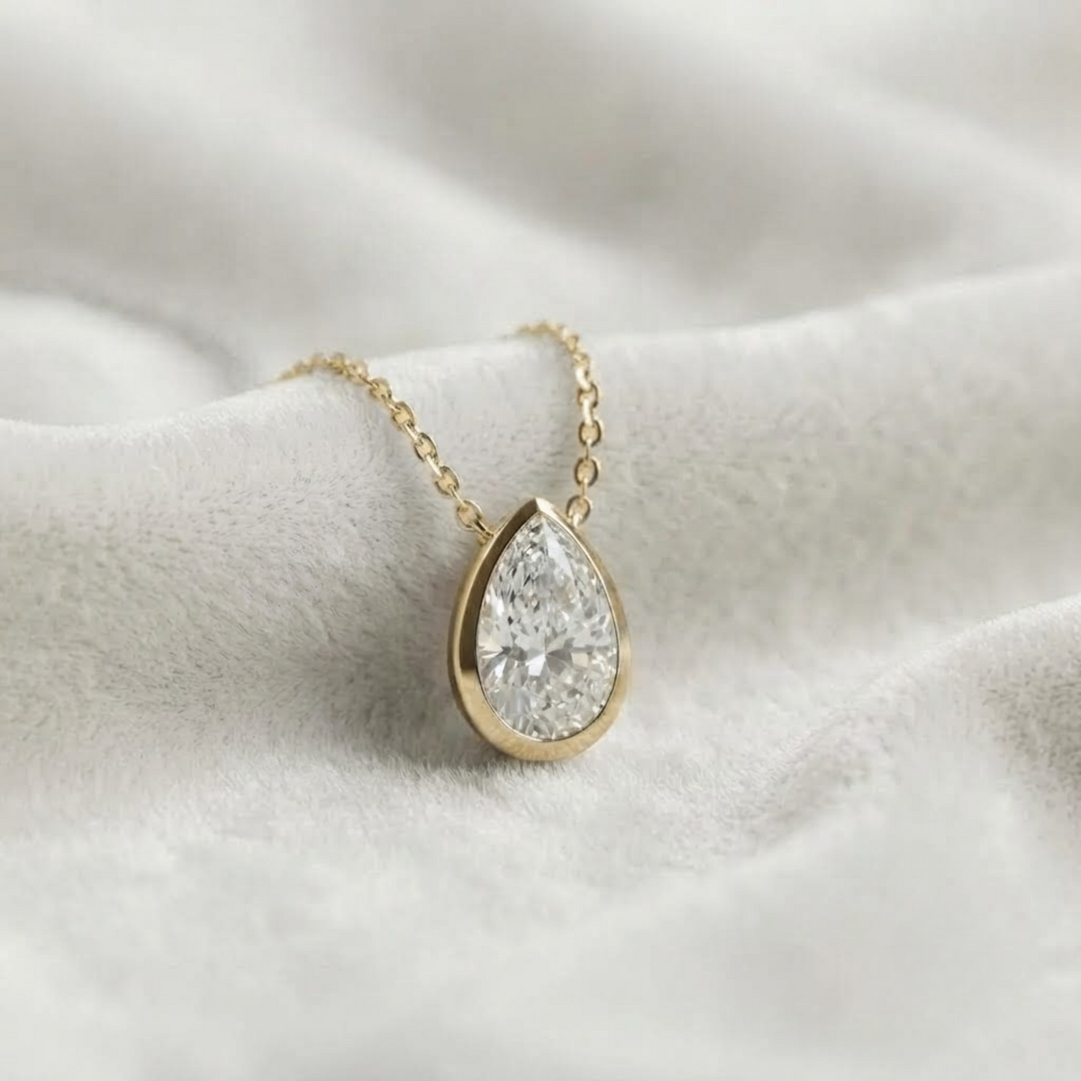 Lab Diamond Solitaire Pendant