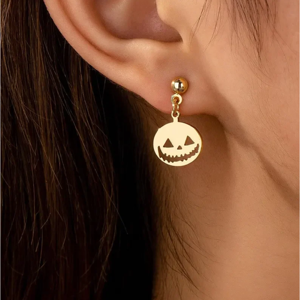 Halloween Jack-O'-Lantern Earrings
