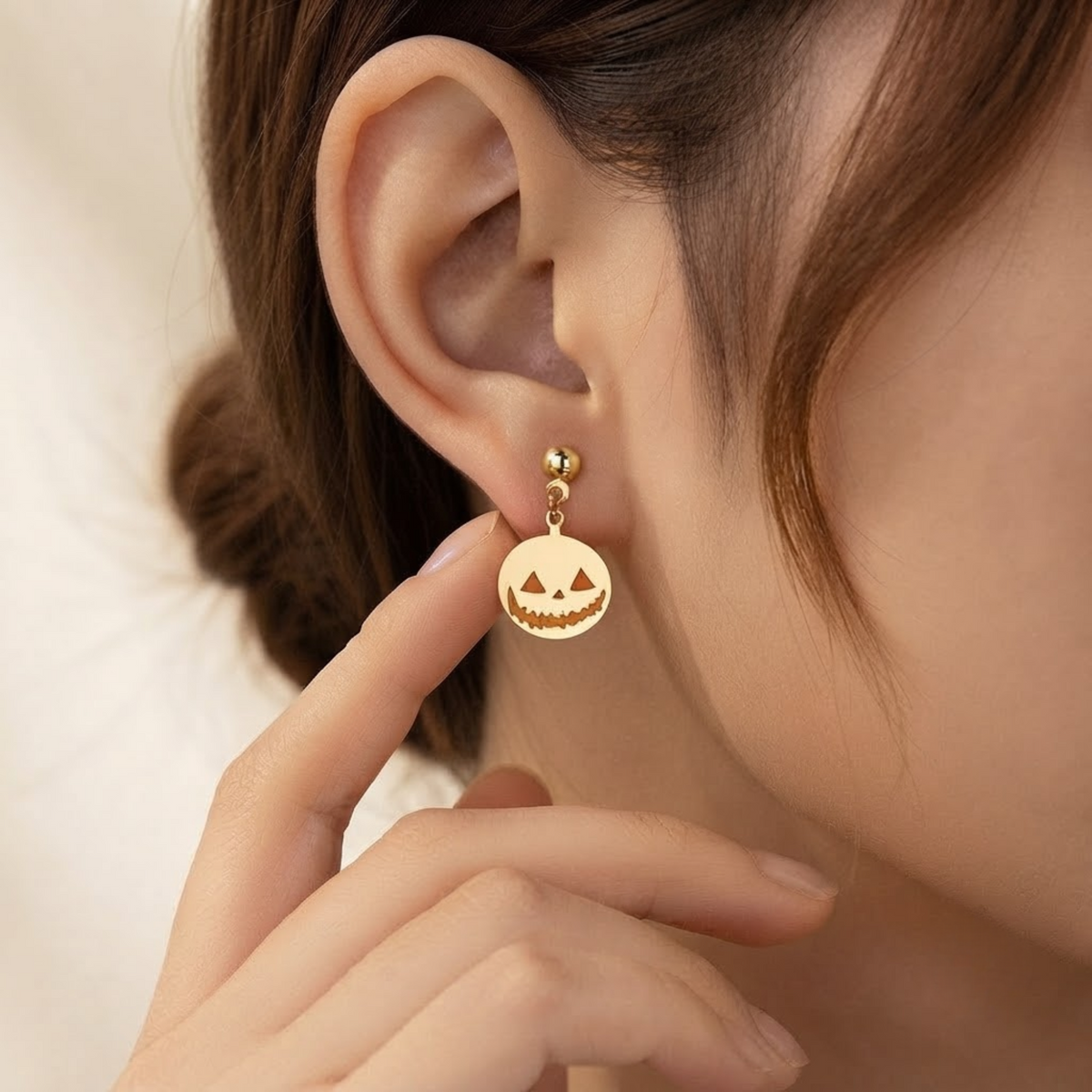 Halloween Jack-O'-Lantern Earrings