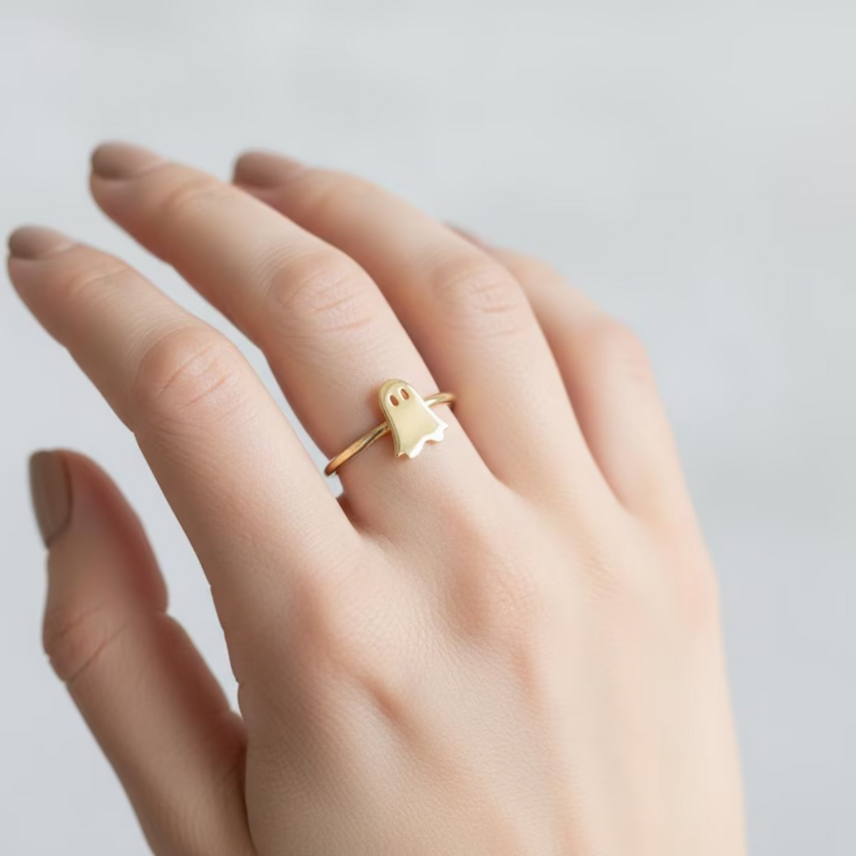 Gold Halloween Gothic Ring